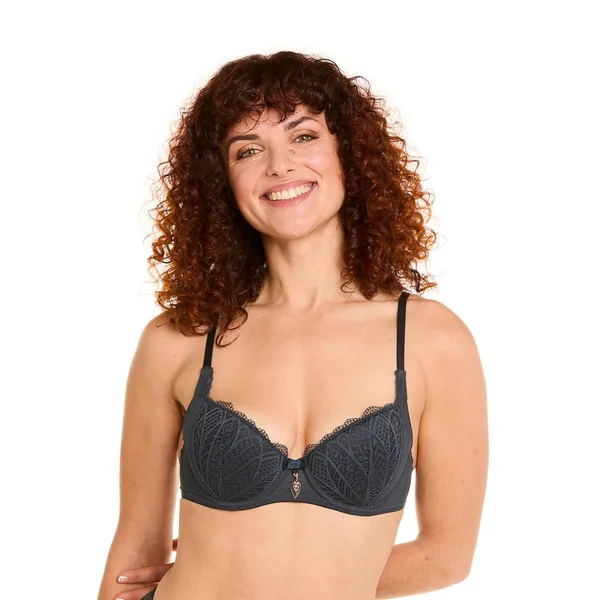 Soutien-gorge ampliforme coque moulée gris Pomm Poire
