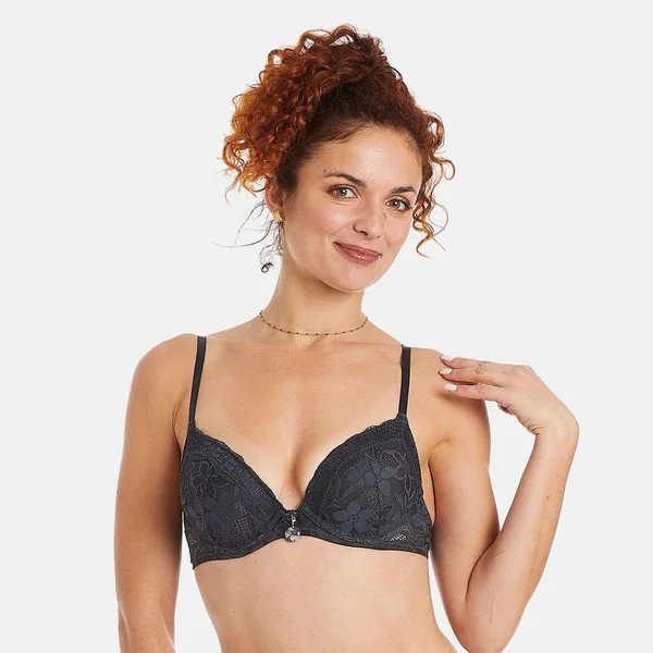 Soutien-gorge ampliforme coque moulée gris Tarot Pomm Poire
