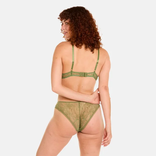 Soutien-gorge ampliforme coque moulée kaki Masque vert Pomm Poire