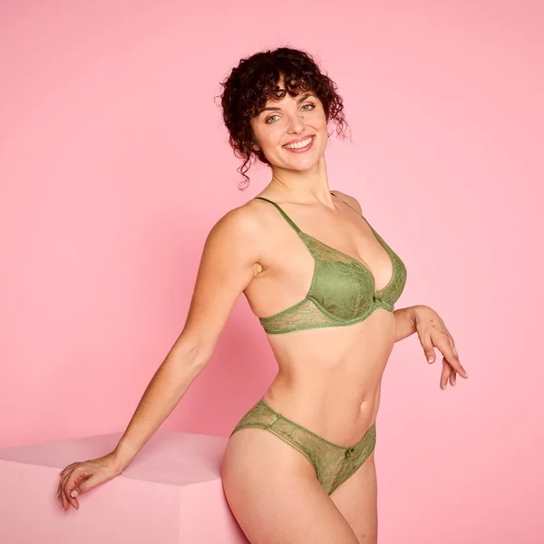 Soutien-gorge ampliforme coque moulée kaki Masque vert Pomm Poire