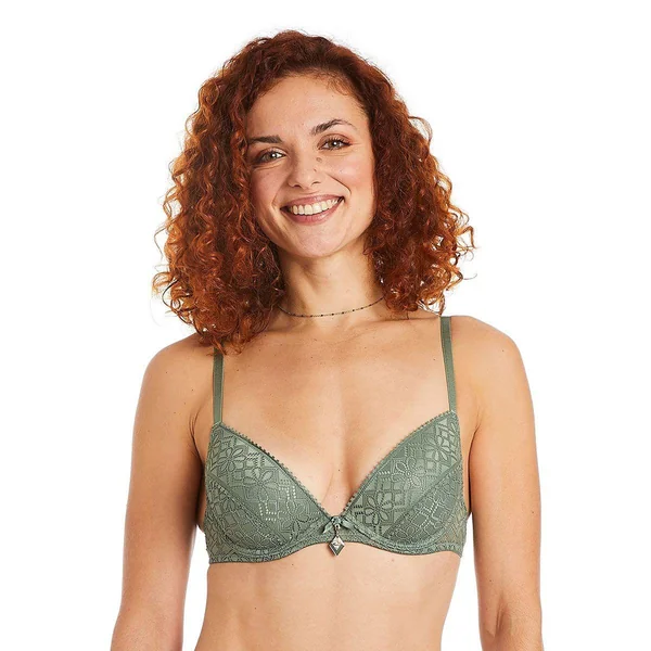 Soutien-gorge ampliforme coque moulée kaki vert Pomm Poire