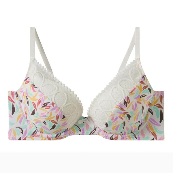 Soutien-gorge ampliforme coque moulée multico blanc Entracte multicolore Pomm Poire