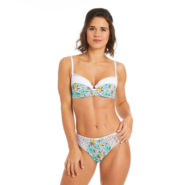 Soutien-gorge ampliforme coque moulée multico blanc Roulotte multicolore Pomm Poire