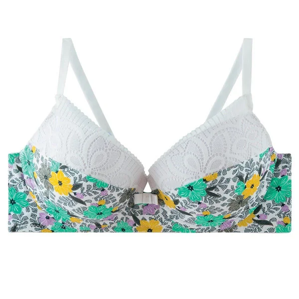 Soutien-gorge ampliforme coque moulée multico blanc Roulotte multicolore Pomm Poire