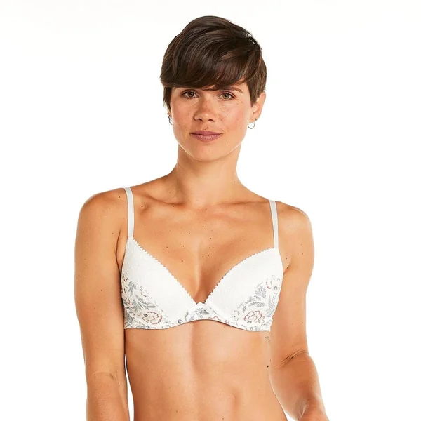 Soutien-gorge ampliforme coque moulée multico ivoire Palanquin multicolore Pomm Poire