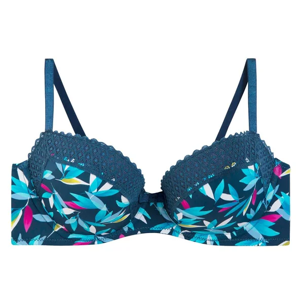 Soutien-gorge ampliforme coque moulée multicolores bleu Pomm Poire