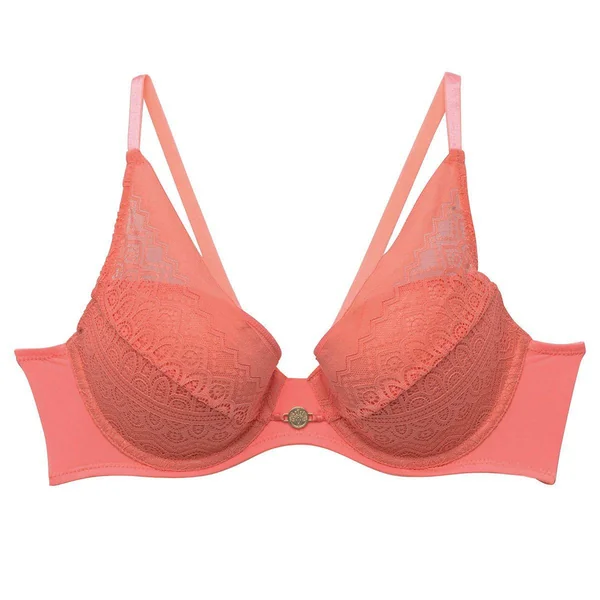 Soutien-gorge ampliforme coque moulée orange Gaufrette Pomm Poire