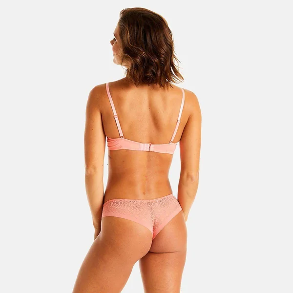 Soutien-gorge ampliforme coque moulée orange Gaufrette Pomm Poire