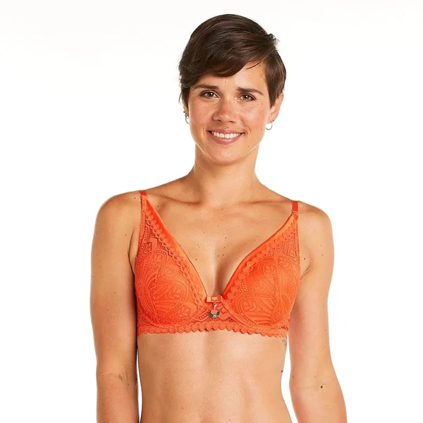 Soutien-gorge ampliforme coque moulée orange Sarong Pomm Poire