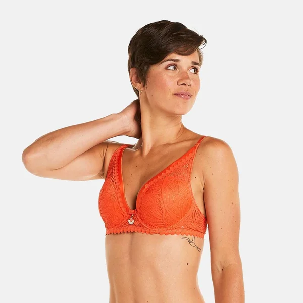 Soutien-gorge ampliforme coque moulée orange Sarong Pomm Poire