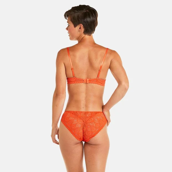 Soutien-gorge ampliforme coque moulée orange Sarong Pomm Poire