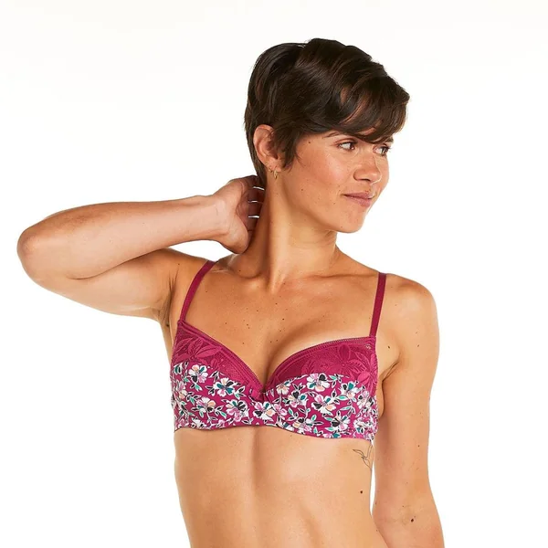 Soutien-gorge ampliforme coque moulée rose Paix Pomm Poire