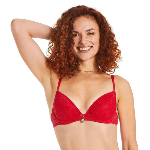 Soutien-gorge ampliforme coque moulée rouge Absinthe Pomm Poire