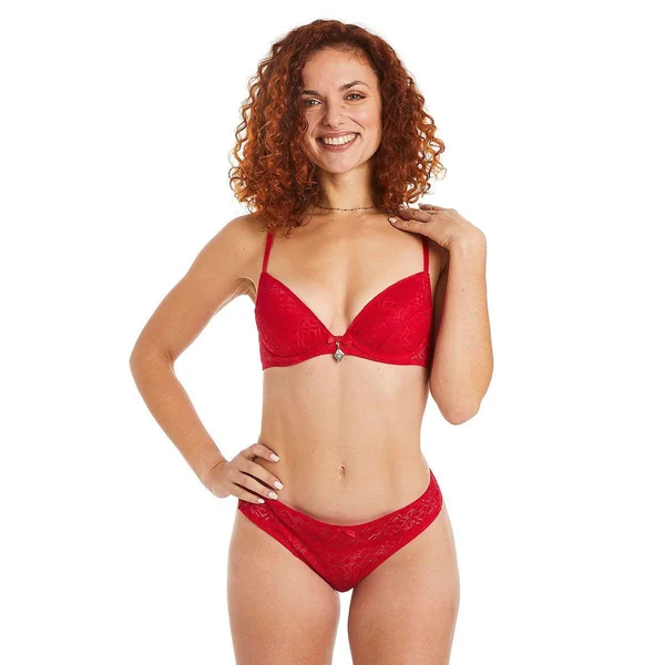 Soutien-gorge ampliforme coque moulée rouge Absinthe Pomm Poire