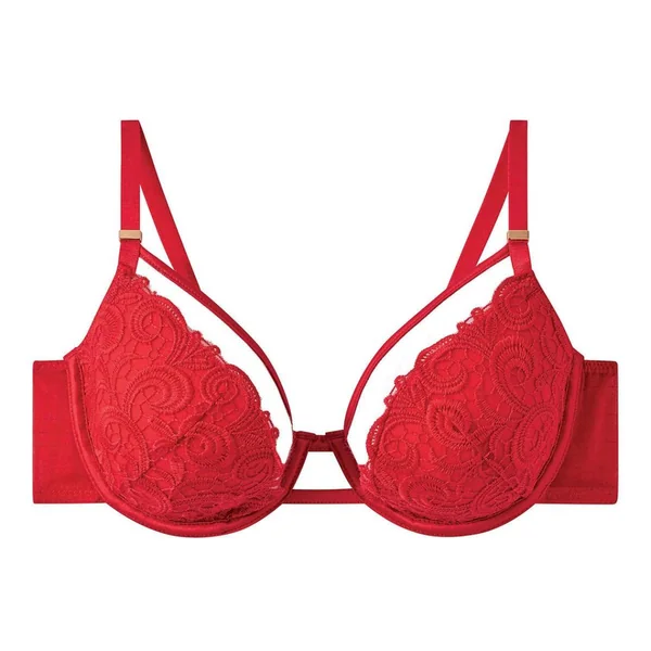 Soutien-gorge ampliforme coque moulée rouge Miracle Pomm Poire