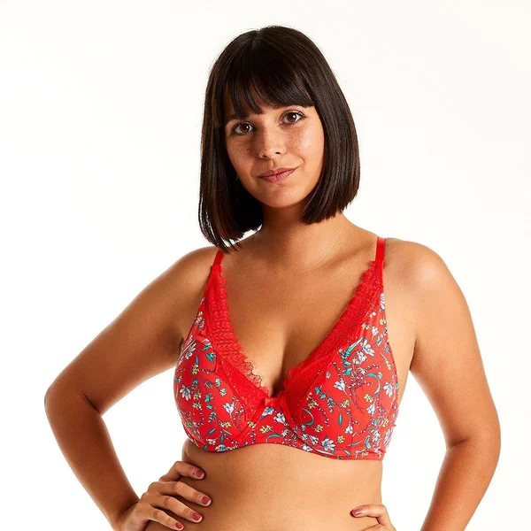 Soutien-gorge ampliforme coque moulée rouge Rouge Pomm Poire