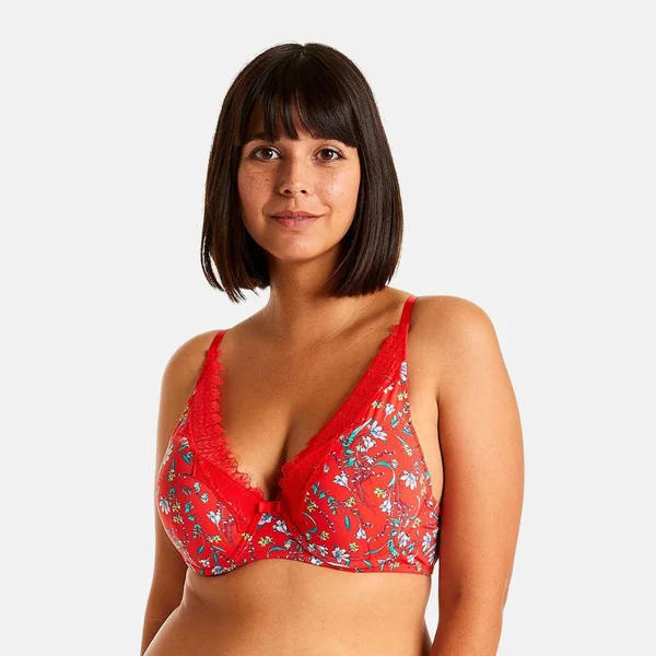Soutien-gorge ampliforme coque moulée rouge Rouge Pomm Poire