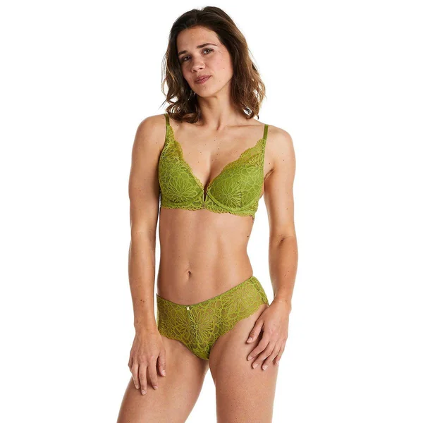 Soutien-gorge ampliforme coque moulée vert Fougère Pomm Poire