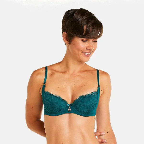 Soutien-gorge ampliforme coque moulée vert Impériale Pomm Poire