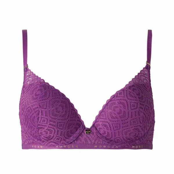 Soutien-gorge ampliforme coque moulée violet Gwen Morgan Lingerie