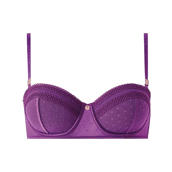 Soutien-gorge ampliforme coques moulées bandeau violet Cléo Morgan Lingerie