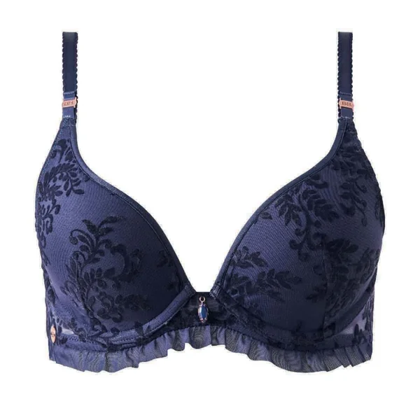 Soutien-gorge ampliforme coques moulées bleu marine Festival Brigitte Bardot