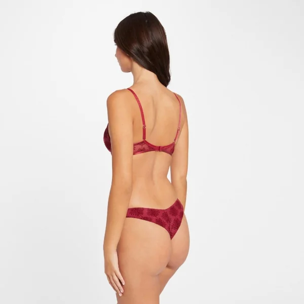 Soutien-gorge ampliforme coques moulées bordeaux Alixa rouge Morgan Lingerie