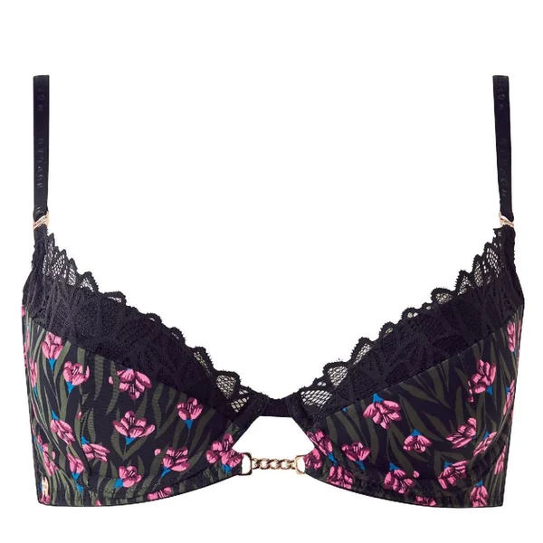 Soutien-gorge ampliforme coques moulées noir Delphine Morgan Lingerie