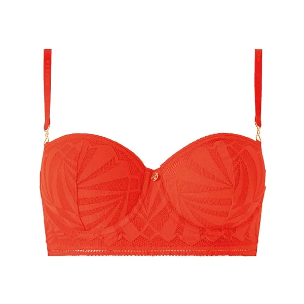 Soutien-gorge ampliforme coques moulées orange Salomé Morgan Lingerie