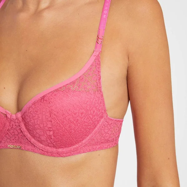 Soutien-gorge ampliforme coques moulées rose Maëlle Morgan Lingerie