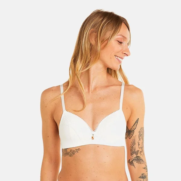 Soutien-gorge ampliforme coques souples ivoire Palanquin blanc Pomm Poire