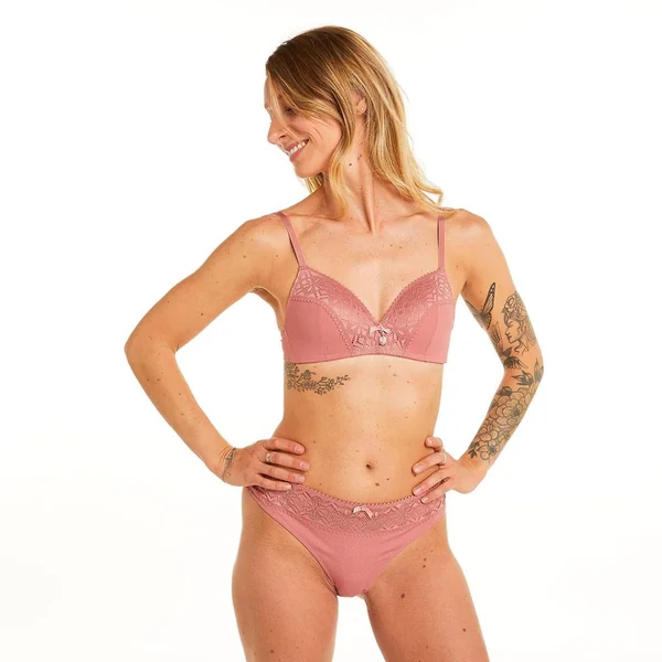 Soutien-gorge ampliforme coques souples terracotta Palanquin marron Pomm Poire
