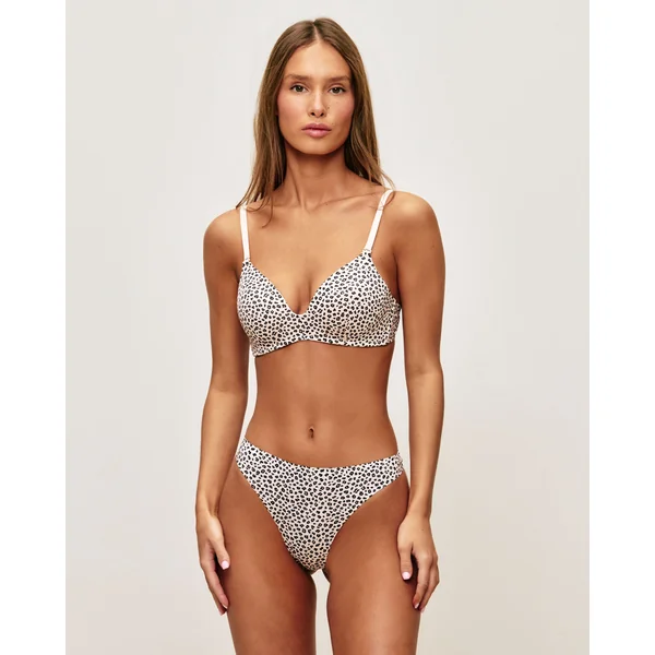 Soutien-gorge ampliforme microfibre léopard