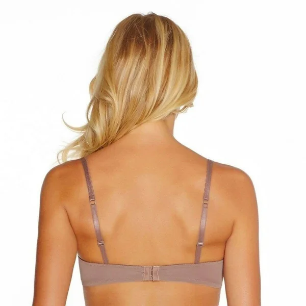 Soutien-gorge ampliforme push moulé bonnets B, C et D cappuccino Secret POMM'POIRE - Marron Pomm Poire