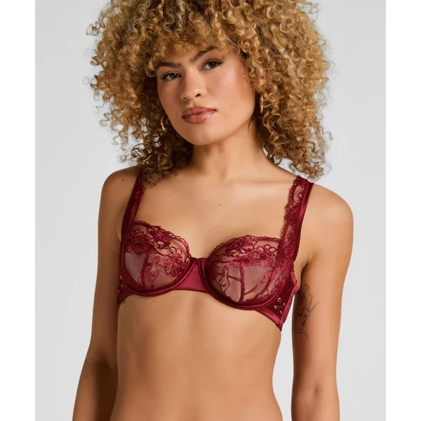 Soutien-Gorge Armatures Catherine Sans Coques - Rouge