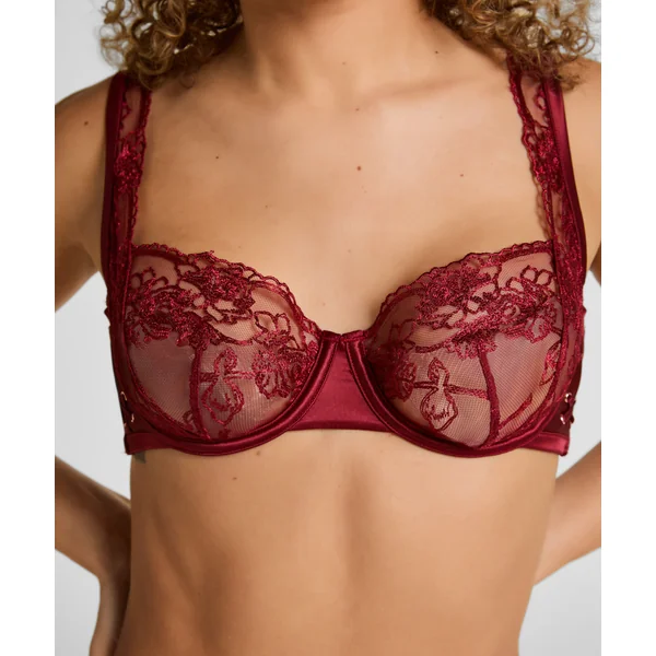 Soutien-Gorge Armatures Catherine Sans Coques - Rouge