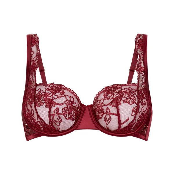 Soutien-Gorge Armatures Catherine Sans Coques - Rouge