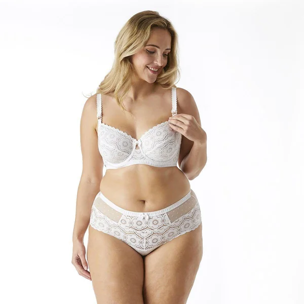 Soutien-gorge armatures grand maintien blanc Affinité Brigitte Bardot