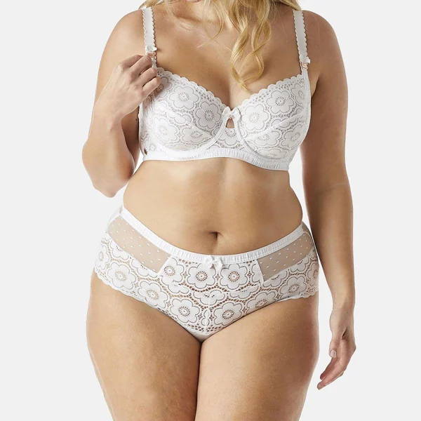 Soutien-gorge armatures grand maintien blanc Affinité Brigitte Bardot