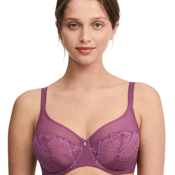 Soutien-gorge armaturé très enveloppant - Grenat Chantelle
