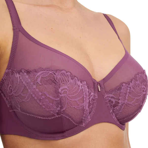Soutien-gorge armaturé très enveloppant - Grenat Chantelle