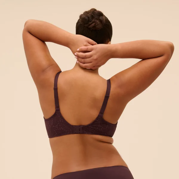 Soutien-gorge avec armatures moulé décolleté plongeant - Brun Foncé marron Simone Pérèle