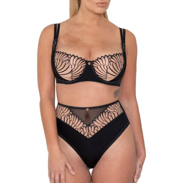 Soutien-gorge Balconnet Armatures Scantilly FALLEN ANGEL noir Scantilly