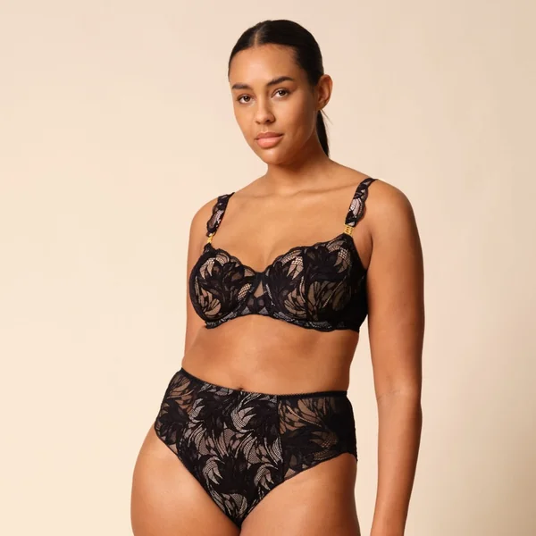 Soutien-gorge balconnet demi-bonnet rembourré Lace Soiree - Noir Gossard