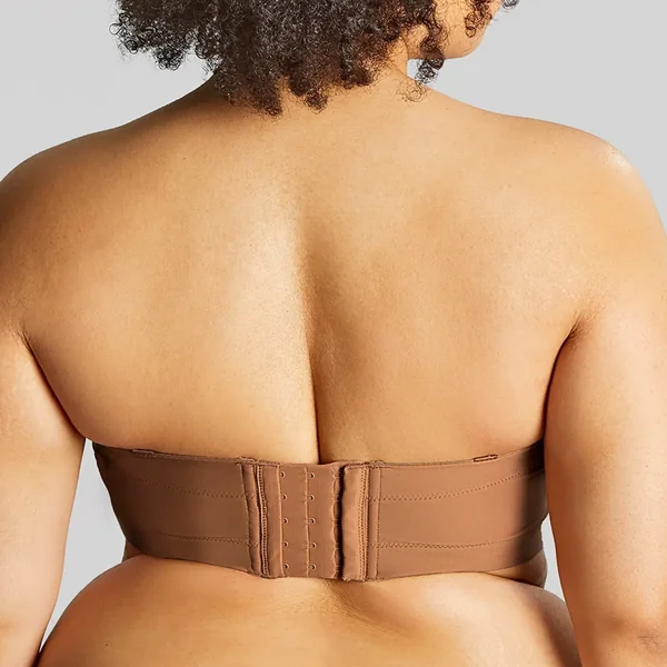 soutien-gorge balconnet Strapless caramel beige Sculptresse