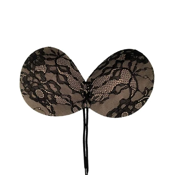 Soutien-gorge bandeau adhésif dos nu Bye Bra en dentelle Noir Bye Bra