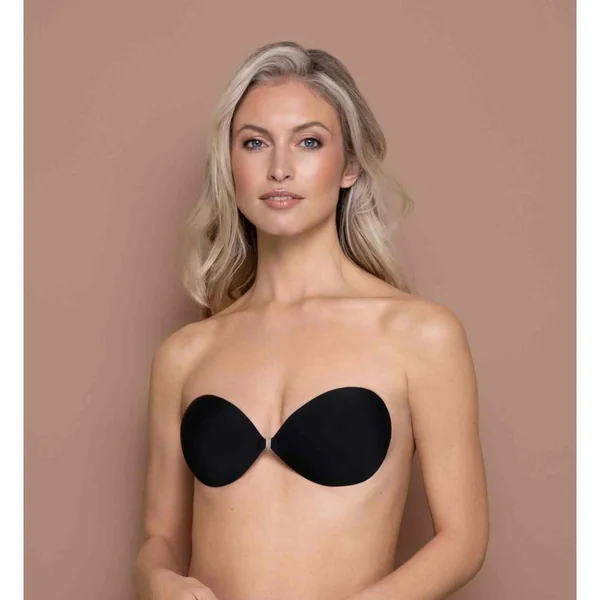 Soutien-gorge bandeau adhésif dos nu noir Bye Bra