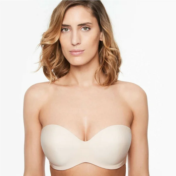 Soutien-gorge bandeau beige Chantelle