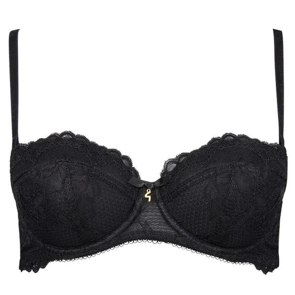 Soutien-gorge bandeau Bretelles Amovibles Gossard SUPERBOOST LACE Black Gossard Superboost Lace