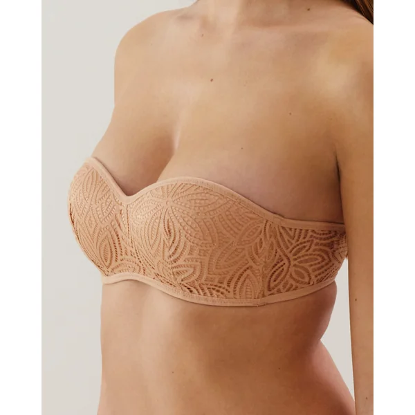 Soutien-gorge bandeau en dentelle